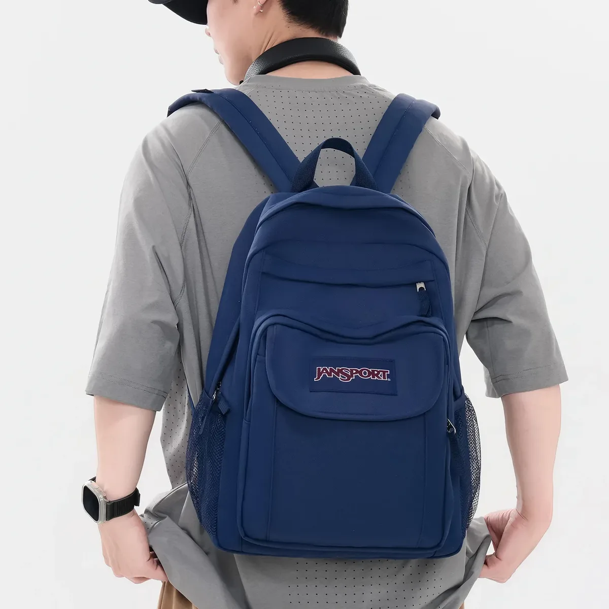 sac à dos jansport grande capacité multifonctionnel pour ordinateur portable, unisexe, pour voyage et affaires, en nylon respirant, décontracté
