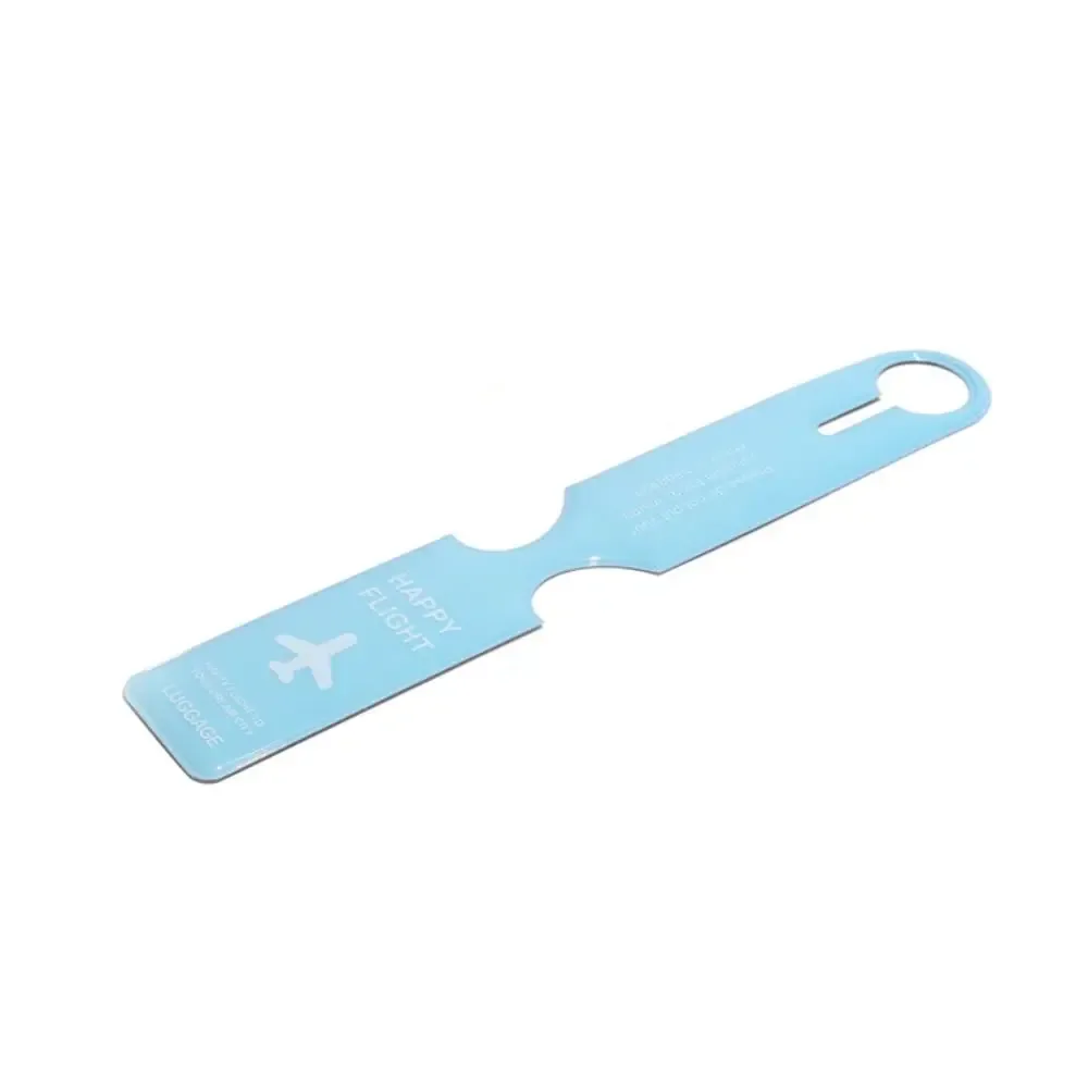 étiquette de bagage en pvc pour carte d'embarquement, étiquette nominative pour valise, carte d'information pour bagages d'avion