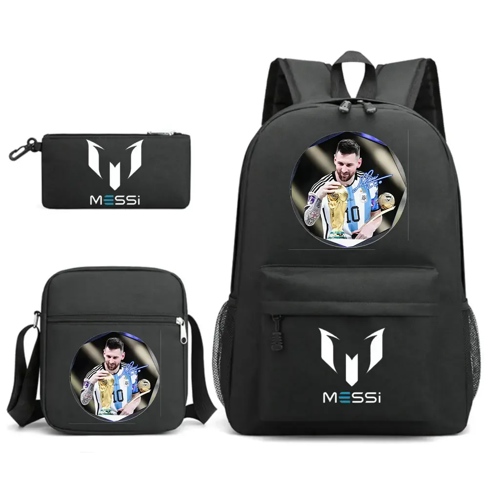 Sacs à dos Messi, style simple, légers, pour garçons et filles, sacs d'école, grande capacité, sacs à dos pour ordinateur portable pour adolescents, femmes et hommes, mochilas de voyage