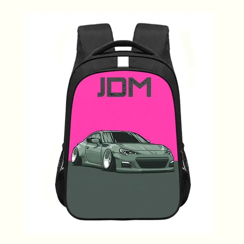 sac à dos imprimé voiture de course jdm pour hommes et femmes, moteur turbo, sac à dos pour enfants, sacs d'école pour adolescent, sac à dos pour ordinateur portable, sac de voyage, japon