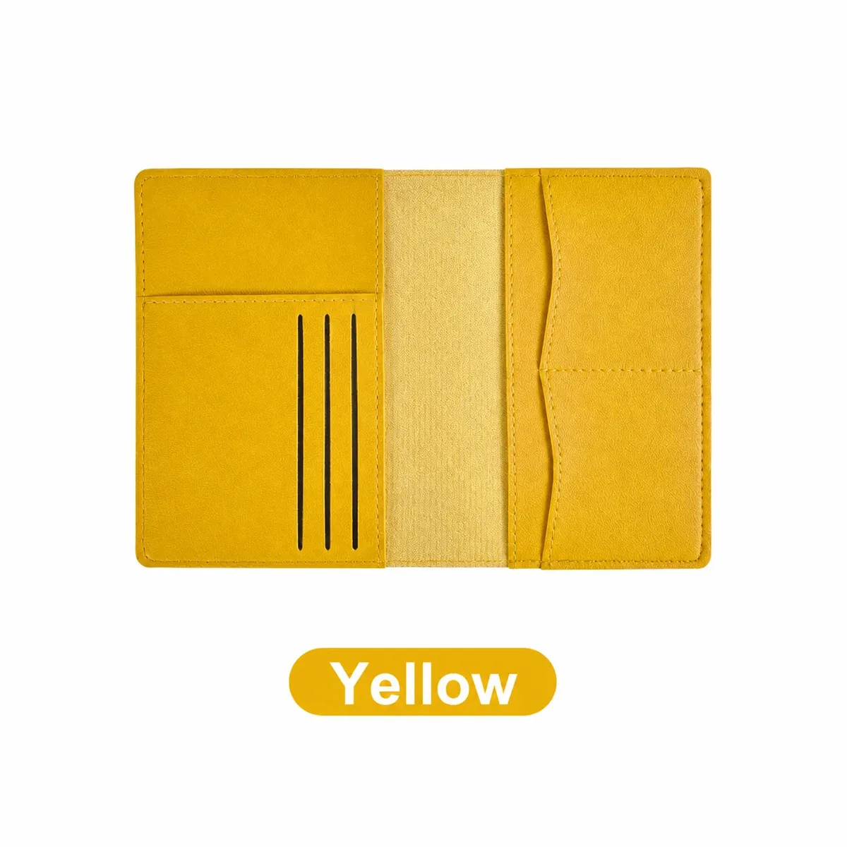 porte-passeport en cuir pu résistant aux taches, couverture de passeport multifonctionnelle, compacte pour les voyages d'affaires quotidiens.