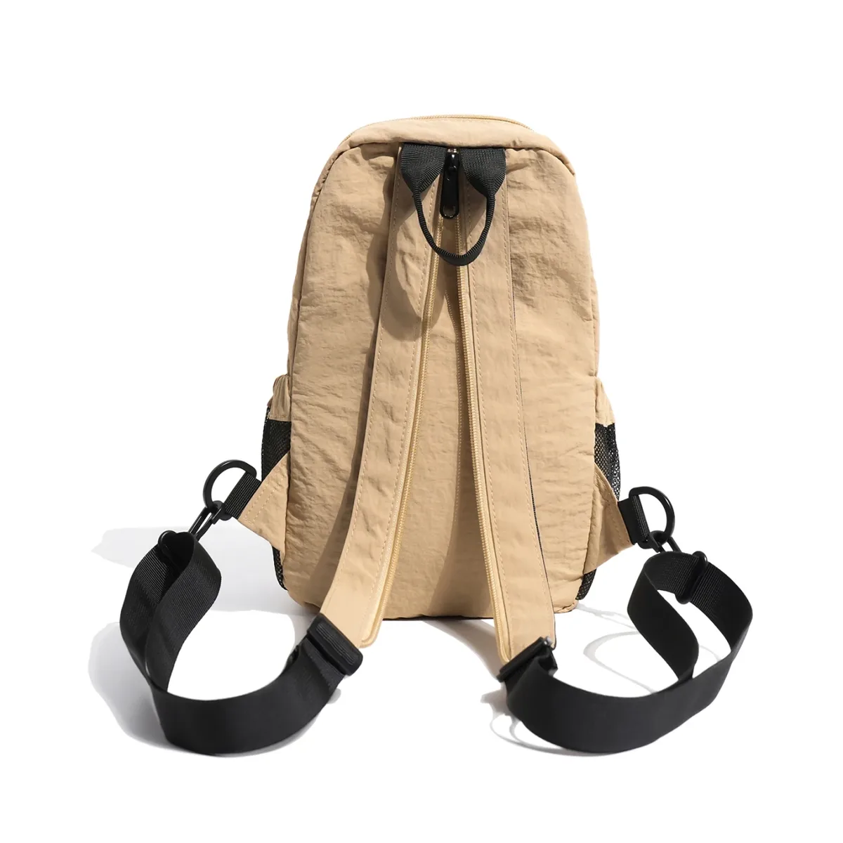 sac à dos mini léger unisexe en nylon, sac bandoulière décontracté pour les trajets quotidiens, la randonnée en plein air, avec plusieurs poches et sangle