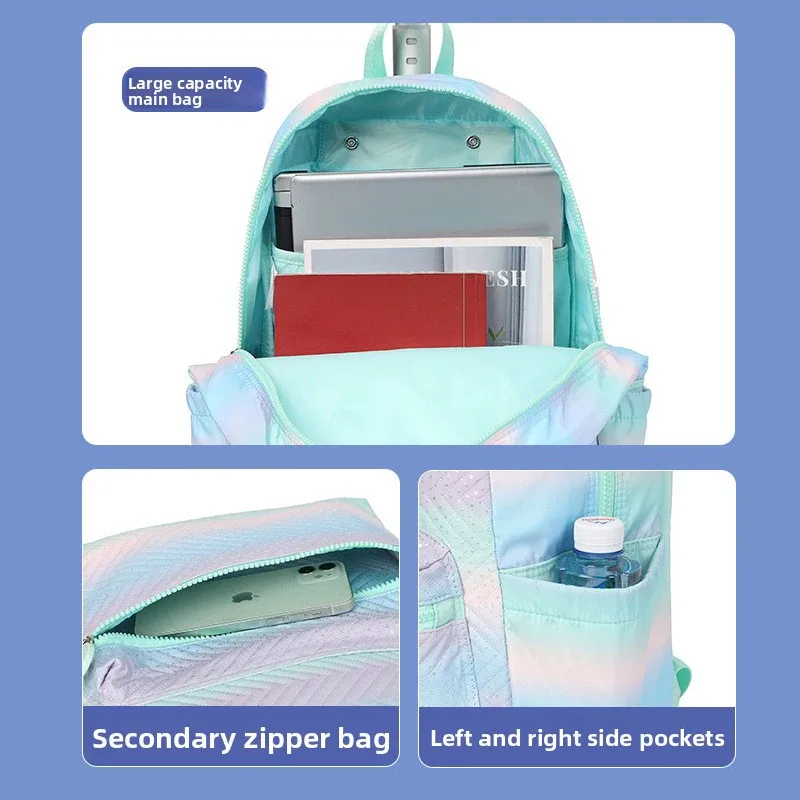 ensemble de sacs à dos à roulettes pour filles, sac à dos à roulettes pour étudiants, sac à livres, sac à dos scolaire avec roulettes, bagage de voyage