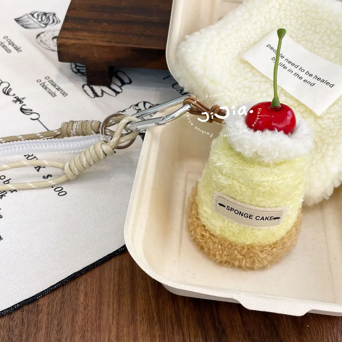 pendentif de sac en peluche mignon, personnalité créative, sac à dos, porte-clés, accessoire tissé à la main, décoration suspendue, cadeau de noël