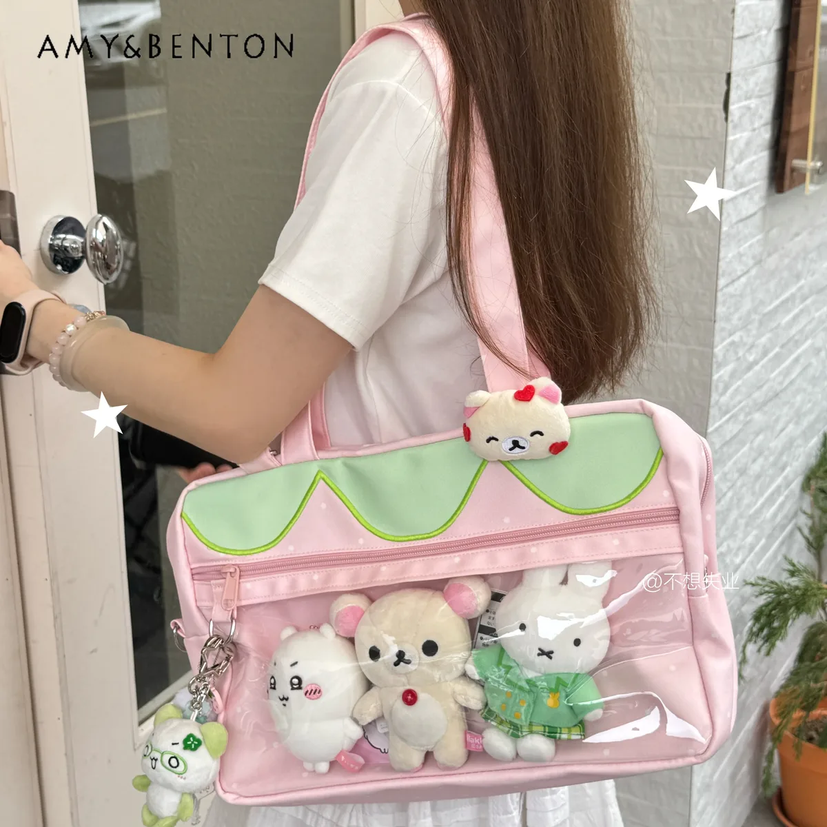 uniforme de fraise original itabag japonais mignon style preppy kawaii jk sac à bandoulière quotidien banlieue sacs à bandoulière pour les femmes