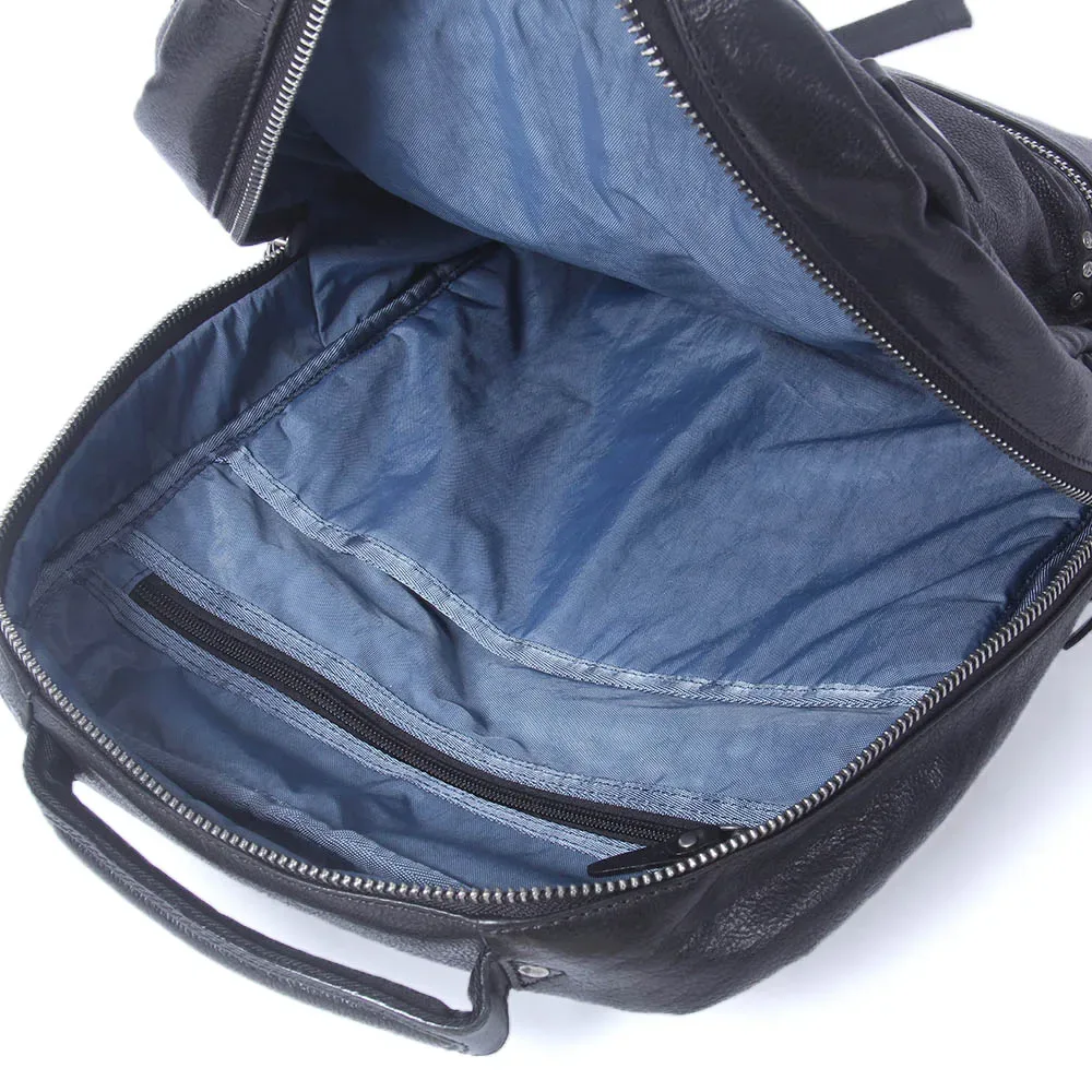 s.worker sac à dos décontracté en cuir de vache véritable pour hommes, sac à dos pour ordinateur portable, sacs de voyage de grande capacité, sacs d'école