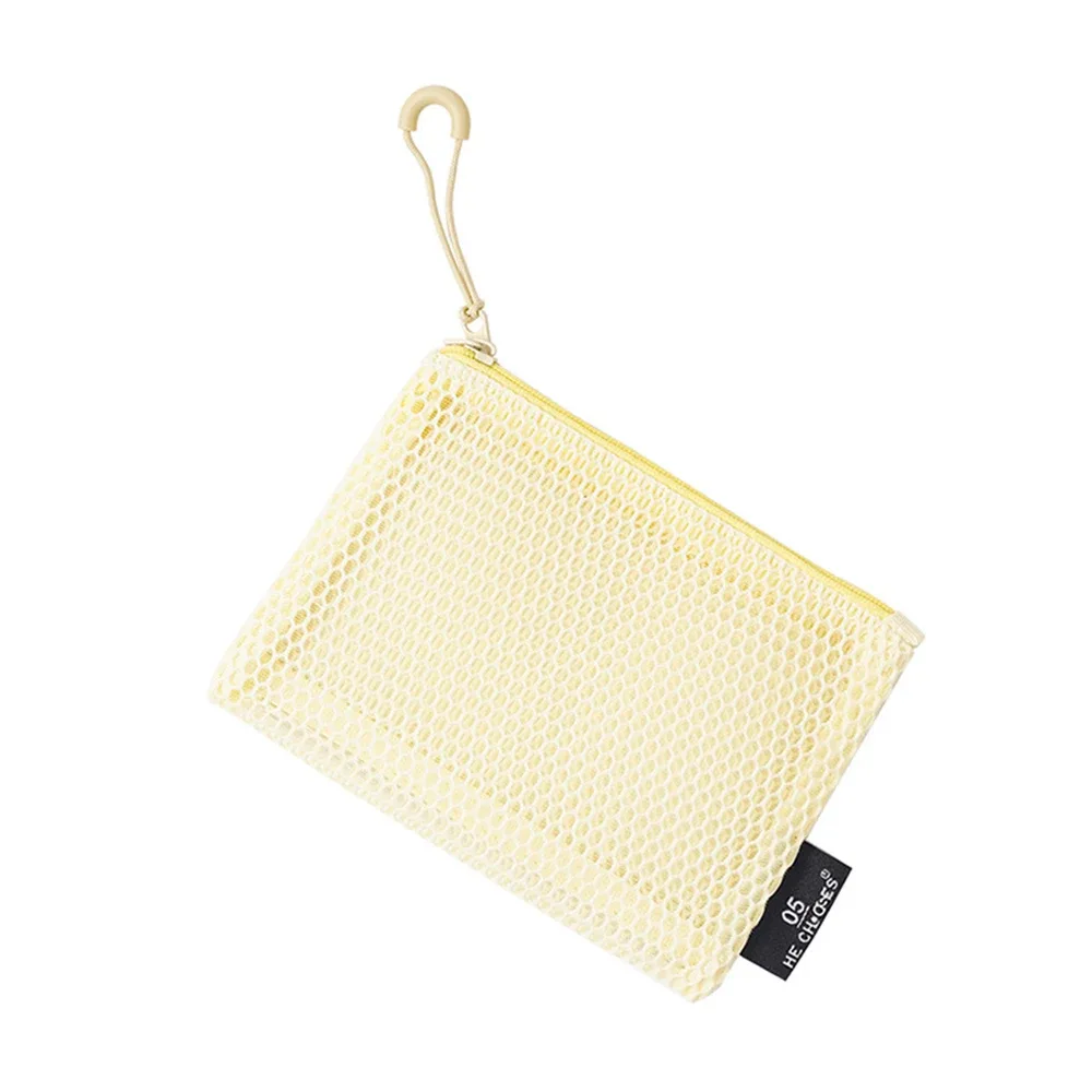 pochette en maille pour sac à main, trousse de maquillage avec fermeture éclair, pochette de rangement pour cosmétiques, pour le quotidien ou les voyages, pour ranger les petits objets, 4 pièces