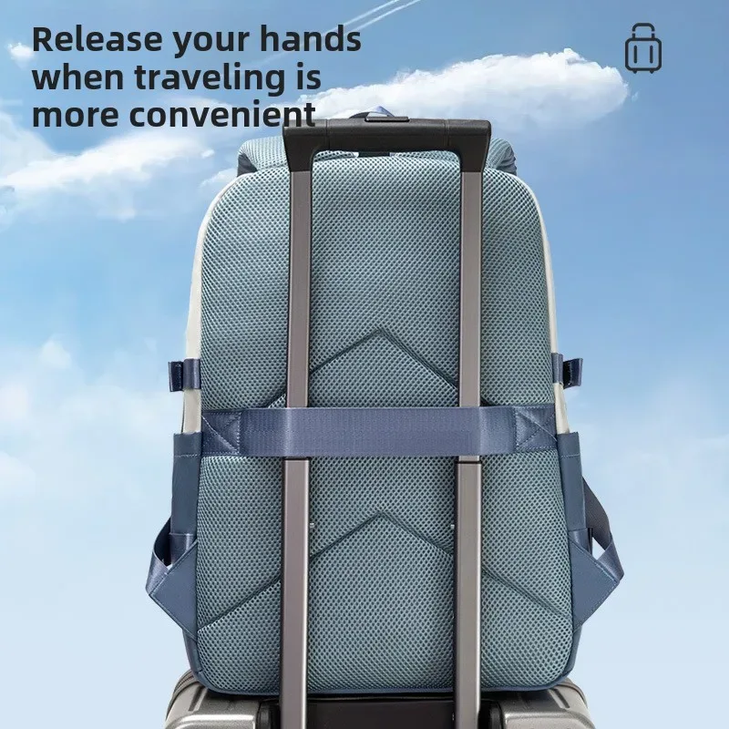 sac à dos oxford de style américain, grande capacité, léger, simple, pour voyage, sac d'école pour étudiants, sac à dos en nylon avec fermeture éclair