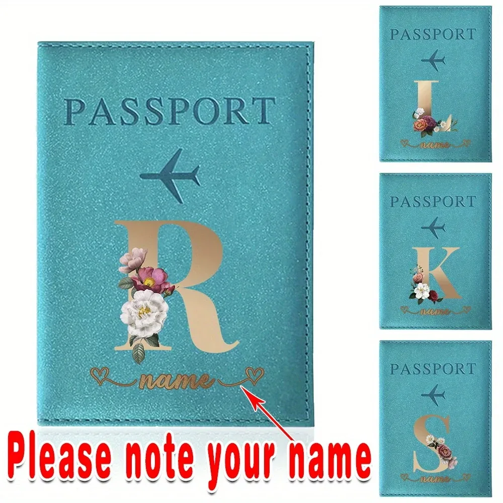 Porte-passeport personnalisé avec nom personnalisable - capable d'imprimer des noms jusqu'à 26 lettres.