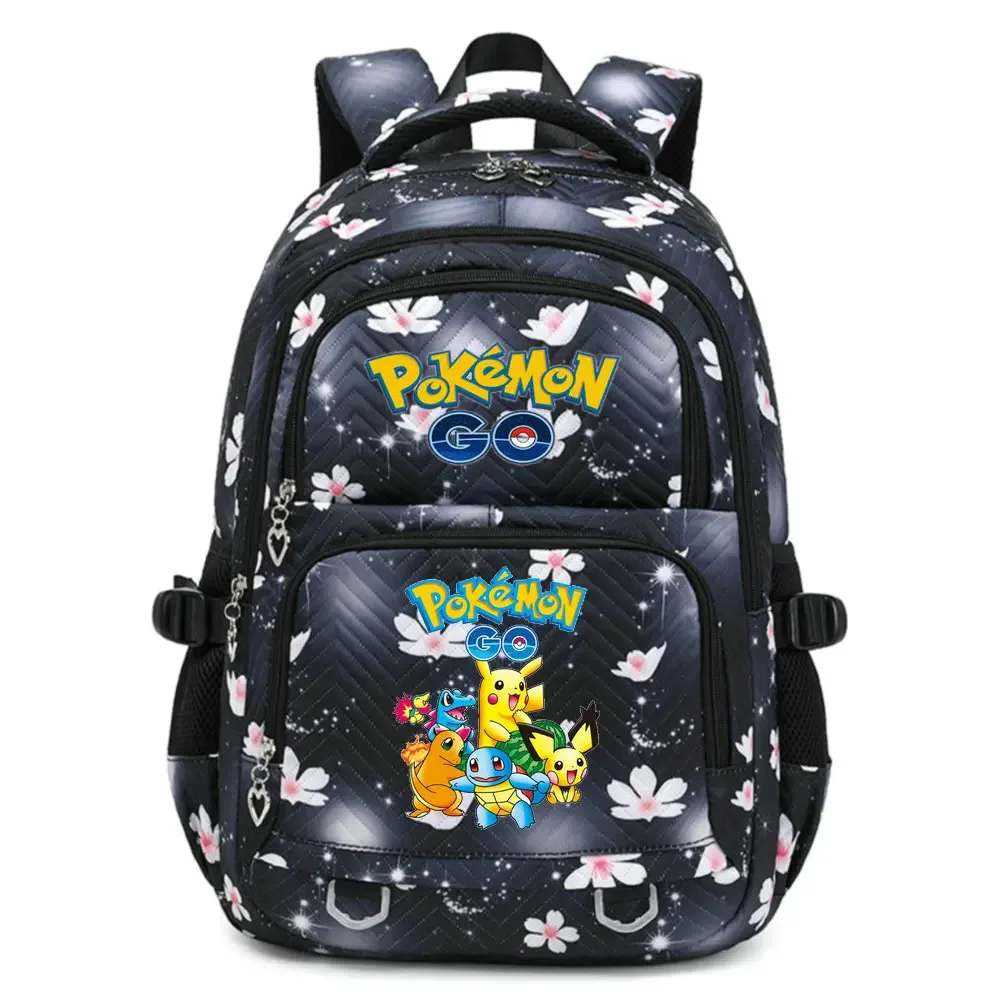 sac à dos pokemon pikachu de grande capacité pour filles, sac de voyage quotidien, sac à bandoulière pour femmes, 4 couleurs