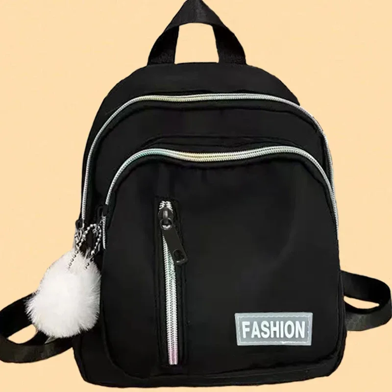 sac à dos double épaule pour hommes et femmes – sac à dos tendance, polyvalent, couleur unie, décontracté pour une utilisation en voyage