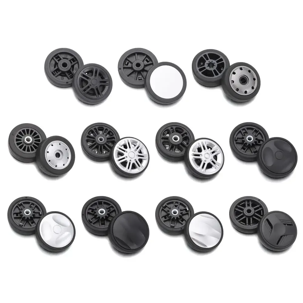 pièces de valise universelles, essieux de remplacement de roues de valise avec vis, roues de bagages de voyage, roues de remplacement, accessoires de bagages