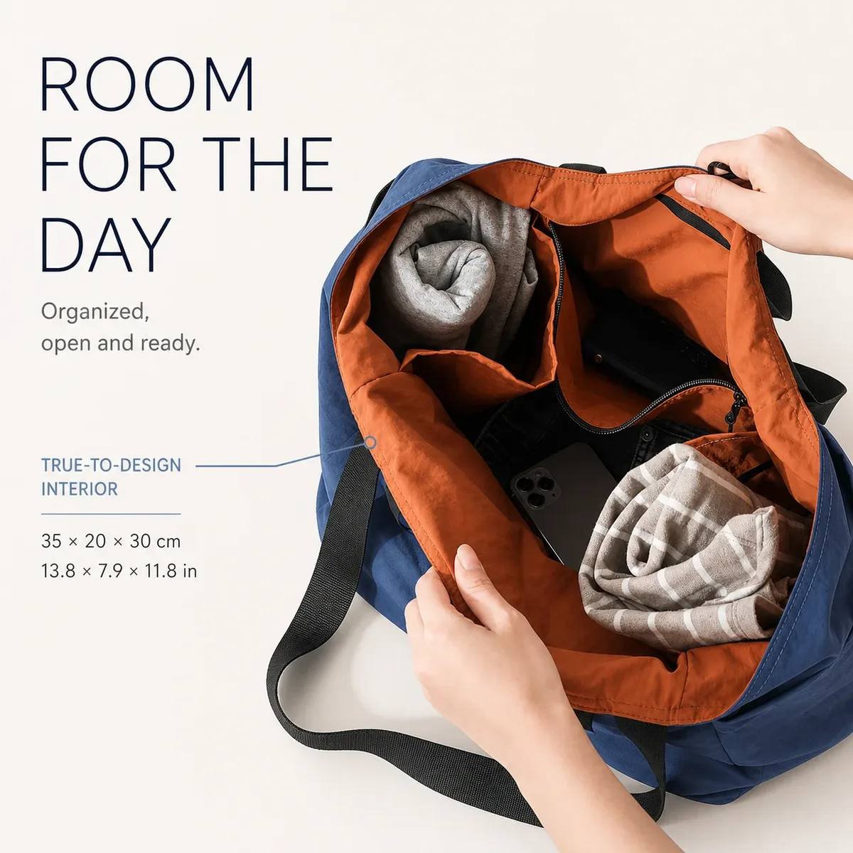 sac fourre-tout en nylon lavé pour femmes, réversible, léger, grande capacité, sac à main à bandoulière, résistant à l'eau, sac de voyage multi-poches