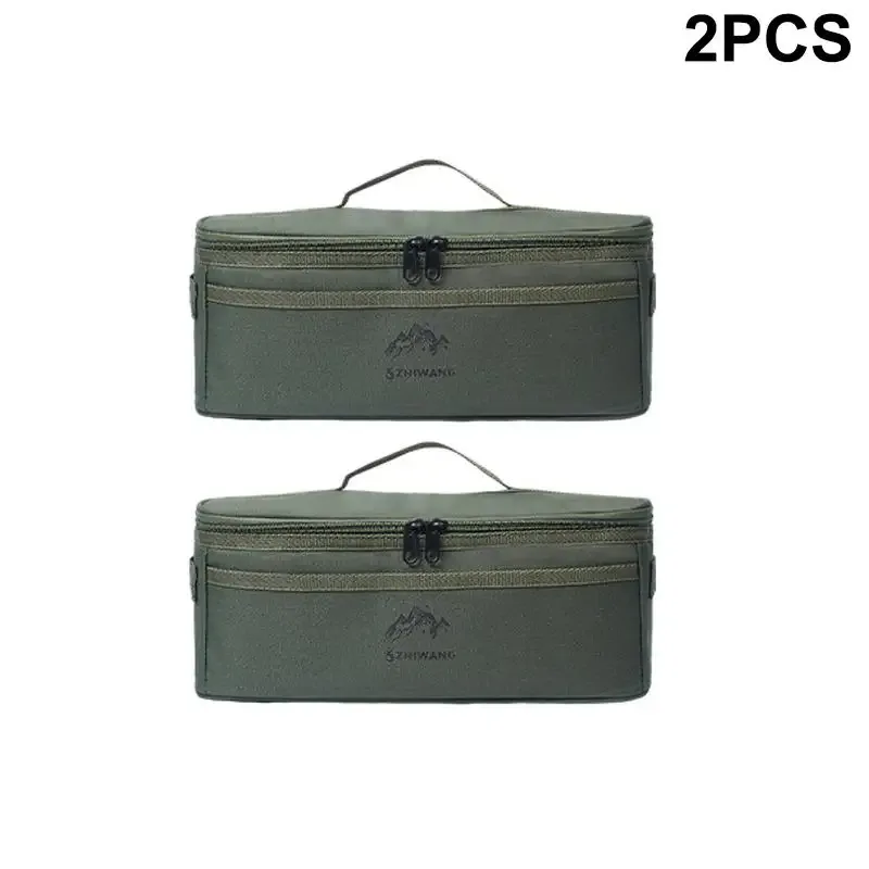[zy] sac de rangement pour vaisselle de camping en plein air, grande capacité, pochette à couverts, sacs de pique-nique multifonctionnels portables, sac à main imperméable