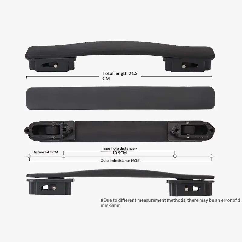 valise compacte 1 pièce avec poignée, design peu encombrant pour les voyageurs nomades
