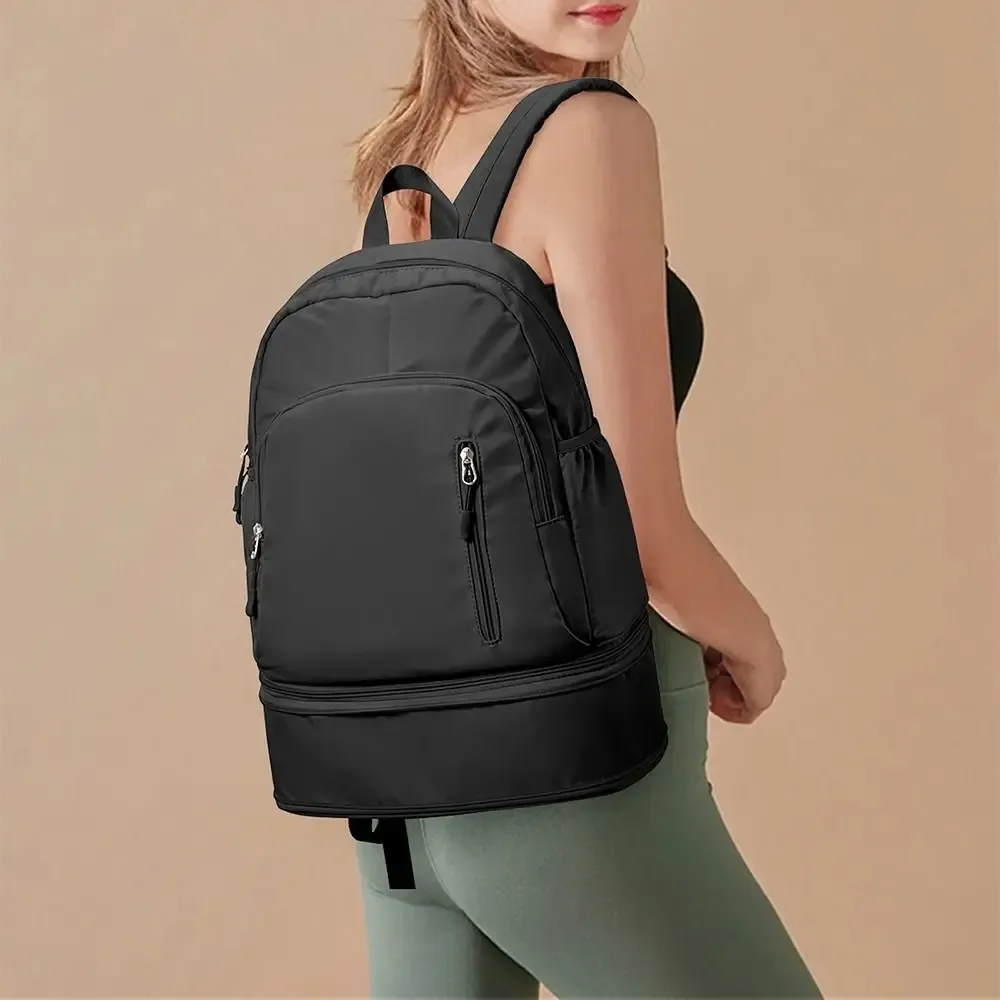 Sac de sport de grande capacité, séparation humide/sèche, anti-rayures, sac à dos étudiant, imperméable, pliable
