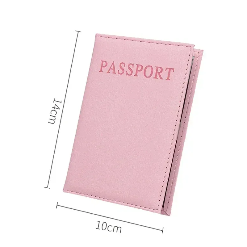 1pc mode nouveau pu femmes porte-passeport couple modèles filles voyage passeport couverture unisexe porte-carte homme porte-carte portefeuille