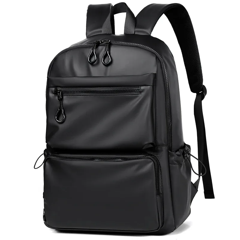 1 sac à dos décontracté à la mode de 14 pouces, compartiment spacieux pour ordinateur portable, tissu imperméable, idéal pour les hommes, les étudiants et les professionnels