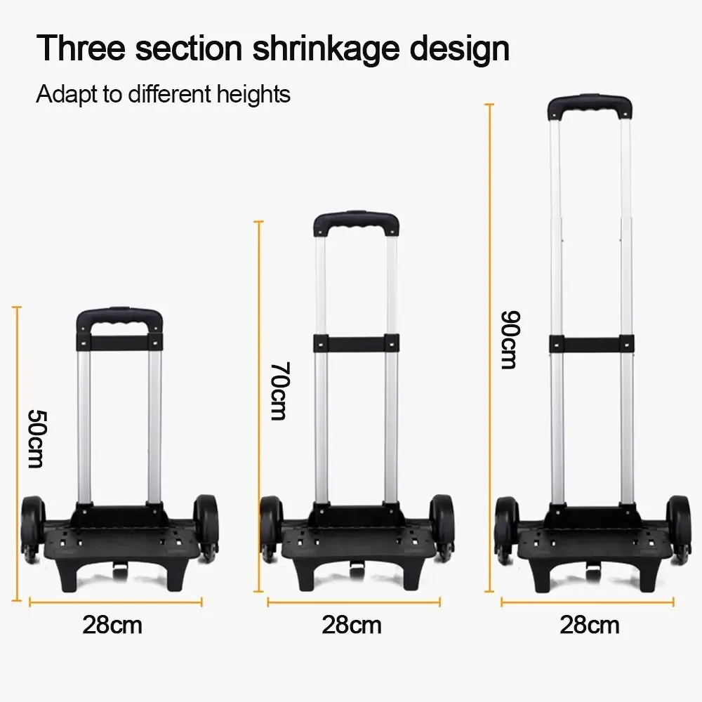 chariot pliable à 2 roues pour bagages, sac de voyage pour animaux de compagnie, chariot de transport, support pour sac à dos d'étudiant, chariot à trolley.