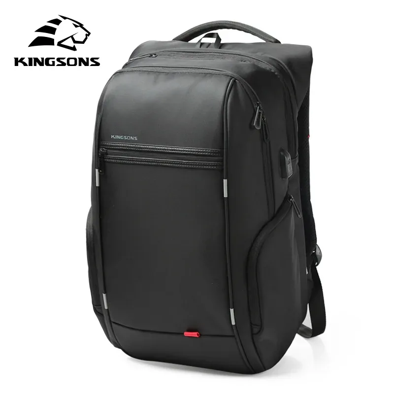 kingsons hommes sacs à dos 15 ''17'' sac à dos pour ordinateur portable usb chargeur sac antivol sac à dos pour adolescent mode homme voyage