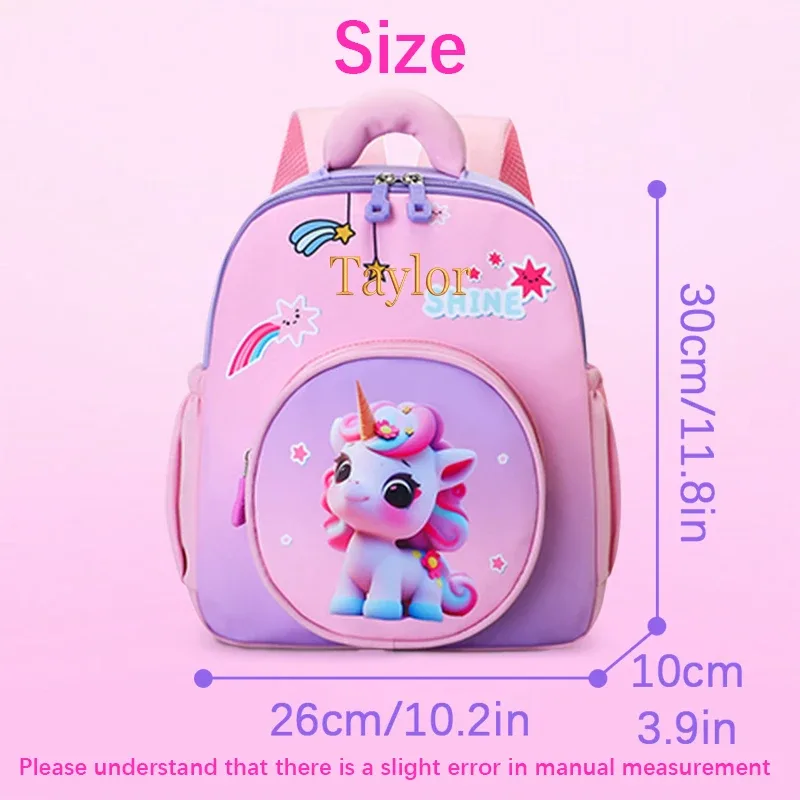 sac à dos brodé personnalisé avec motif de dessin animé mignon pour animaux de compagnie, licorne, sirène, dinosaure, astronaute, sac à dos décontracté, extrêmement mignon