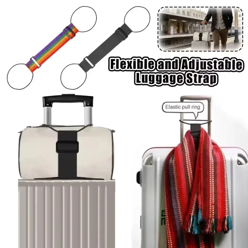 sangle de bagage réglable en nylon, sangle de transport, ceinture de bagage, sangle de sécurité pour valise de voyage, accessoires de voyage