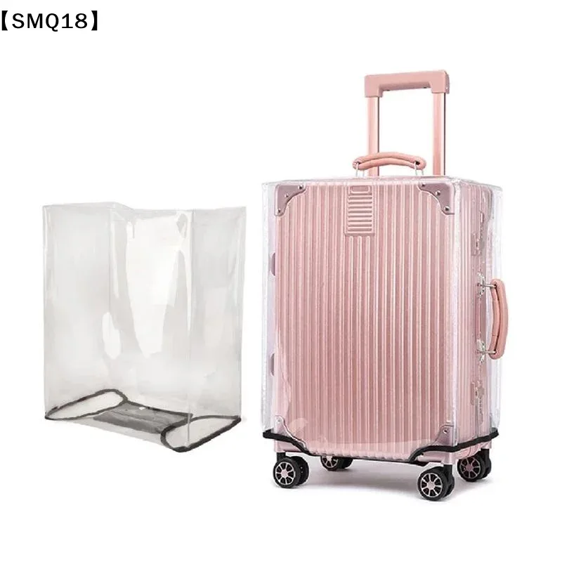 1 housse de protection transparente en pvc pour bagages - protection universelle anti-poussière et anti-rayures pour valises de 20 à 28 pouces【smq】