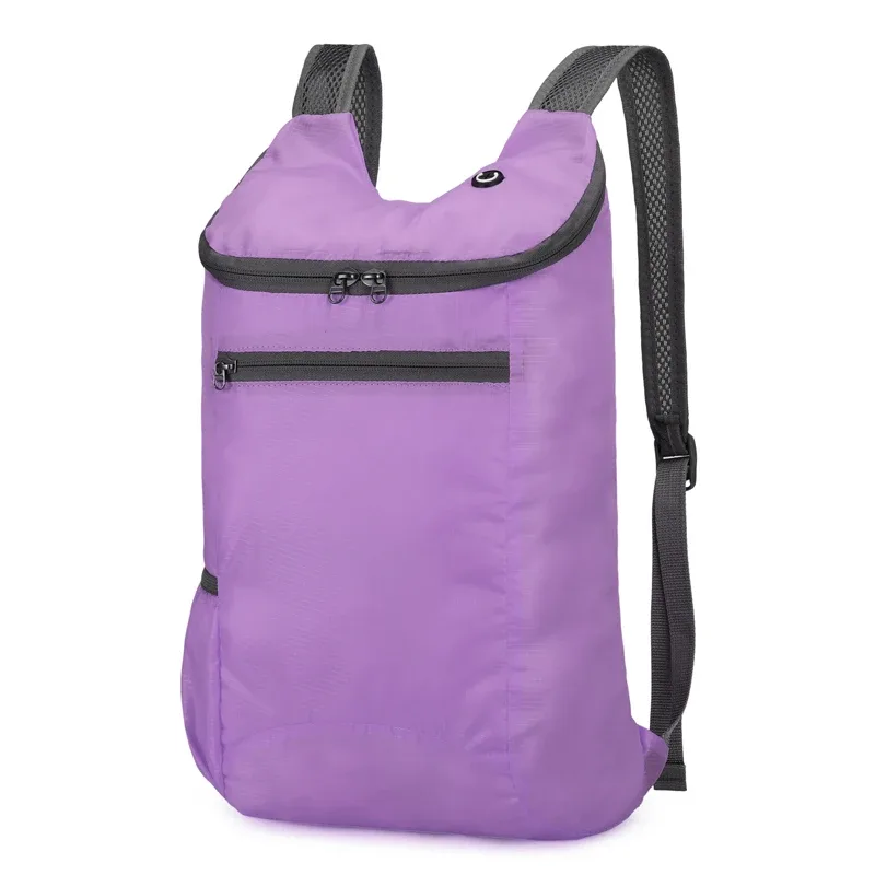 sac à dos de sport de loisirs en plein air, sac pliable, rangement léger, résistant à l'usure, sac à dos de randonnée et de cyclisme