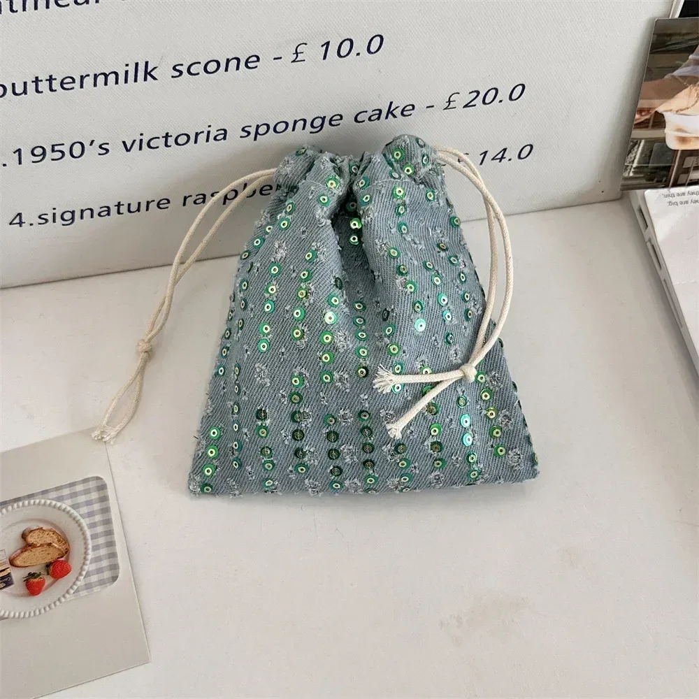 sacs à cordon imprimés en grille, sac à main pour femmes, porte-monnaie, pochette pour clés, rouge à lèvres, sac de rangement pour bijoux, sac anti-poussière, sacs à cordon