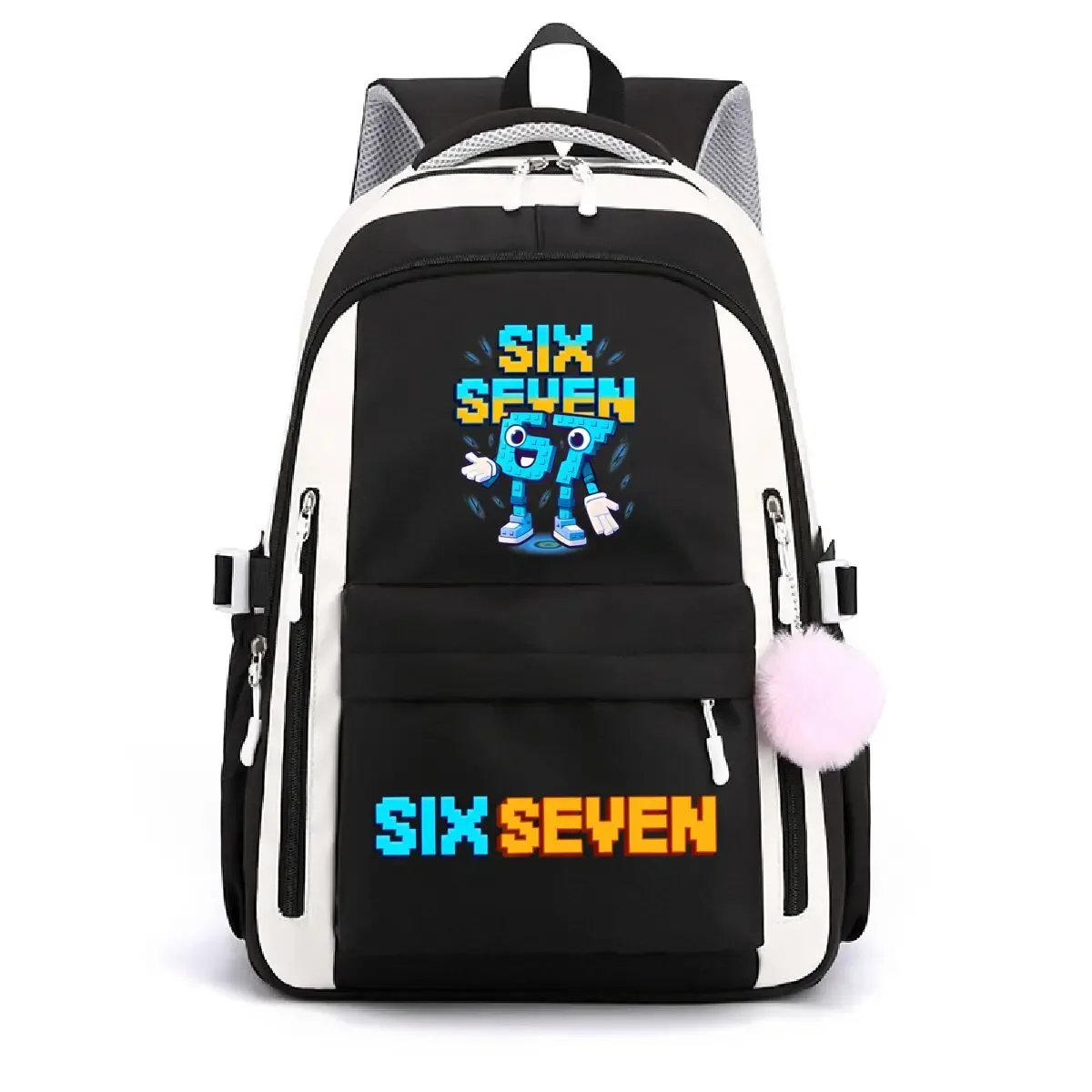 sacs d'école pour adolescents six seven graphique italien brainrot drôle sac d'université étanche oxford grande capacité sacs à dos pour jeunes
