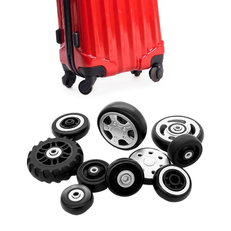 roulettes pour bagages de voyage, 1 pièce, réparation silencieuse, remplacement, pièces de valise universelles, essieux coulissants, résistants à l'usure, flexibles