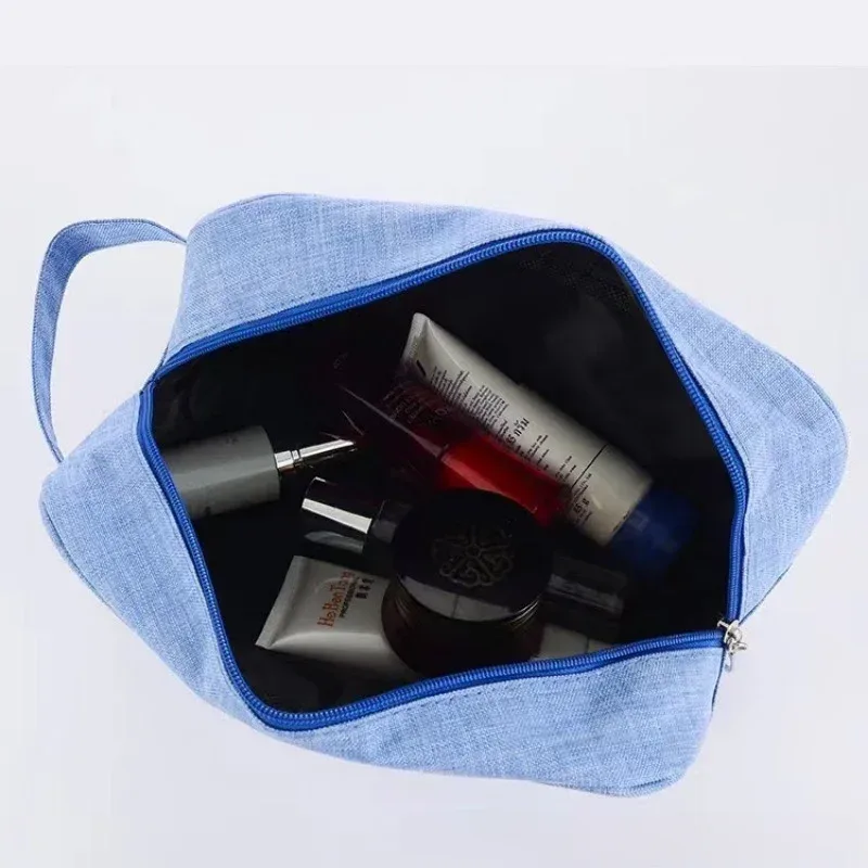 nouvelle trousse de maquillage imperméable en tissu oxford, organiseur de voyage pour homme, trousse à cosmétiques portable, trousse de toilette multifonctionnelle pour femme
