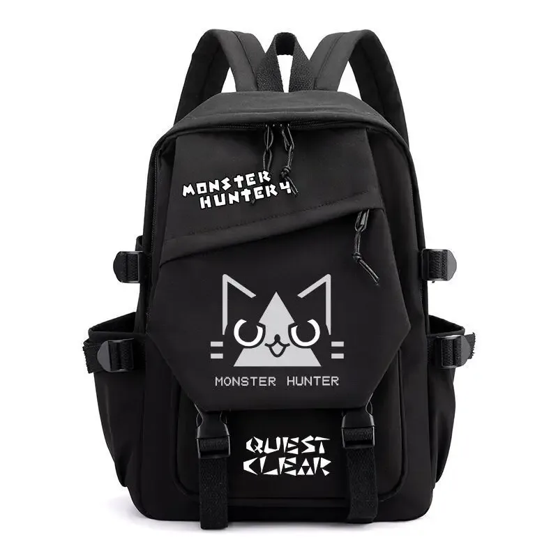 sac à dos monster hunter wilds felyne rathian, sac à dos à bandoulière, sac d'école pour étudiants, sac à dos tendance, sac de voyage