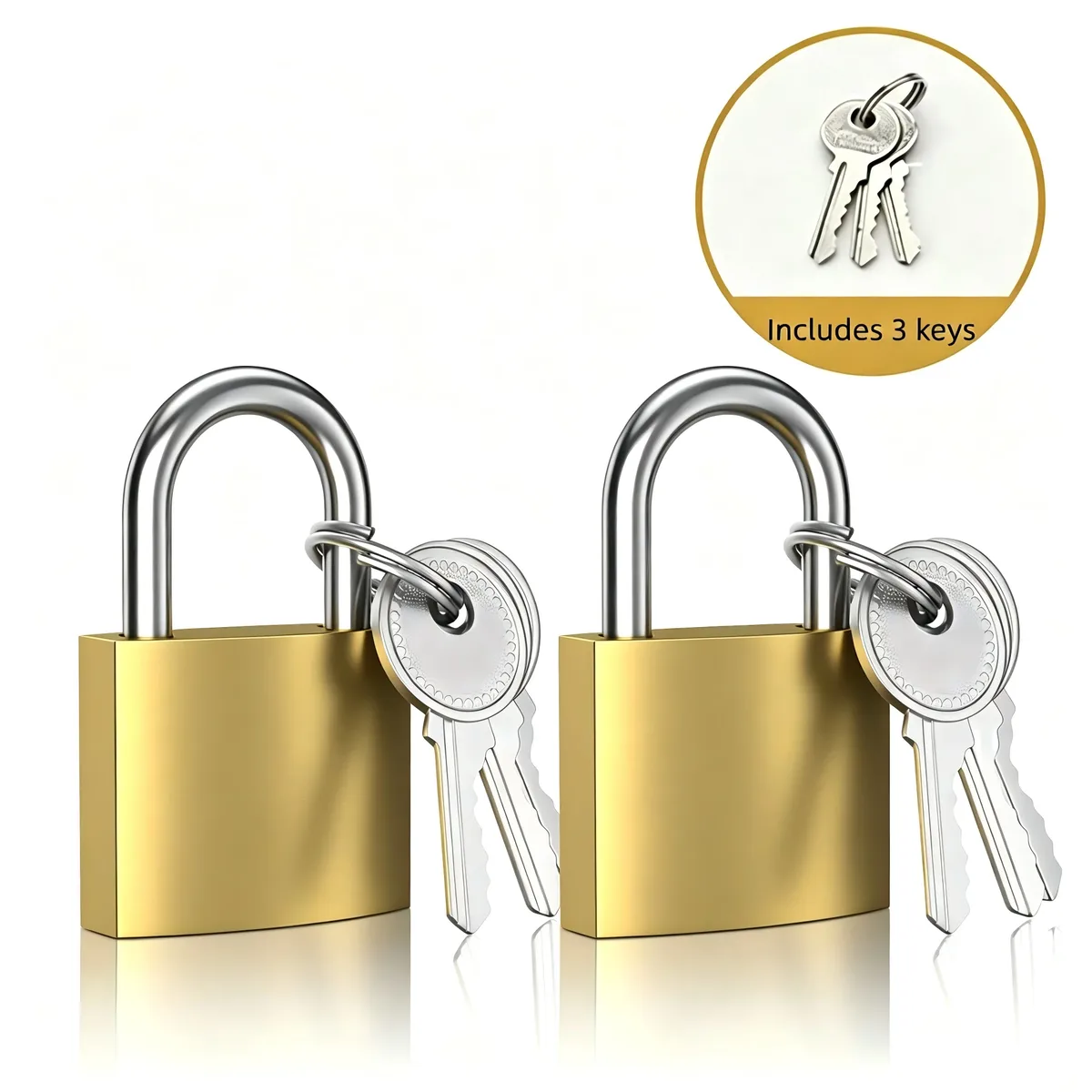 petits cadenas à clé étanches, 2 pièces, serrures de sécurité en métal de 33 mm pour sacs de voyage, sacs à dos et casiers