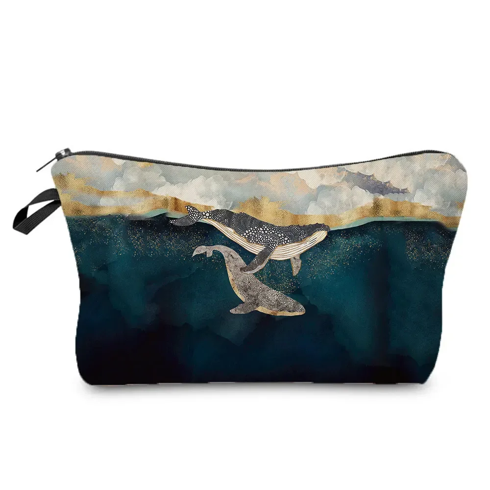 sac de maquillage imprimé grue, sac design japonais ukiyoe pour femmes, sacs à cosmétiques de paysage, étuis à crayons, sac de rangement de haute qualité, offre spéciale
