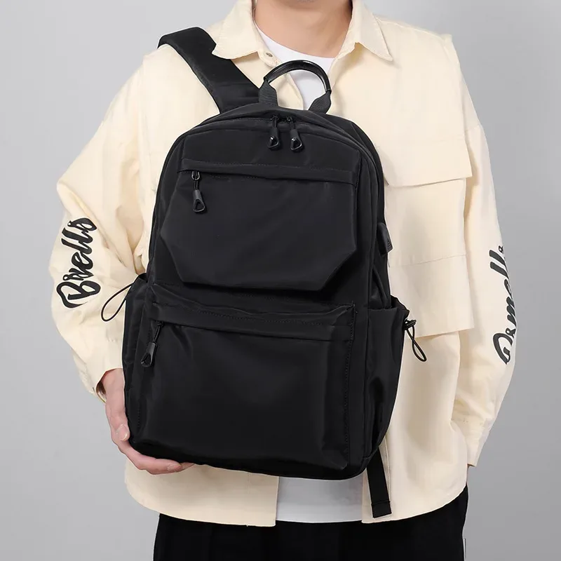 sac à bandoulière pour hommes, cartable pour lycéens, sac de voyage de grande capacité, sac à dos d'ordinateur de loisirs