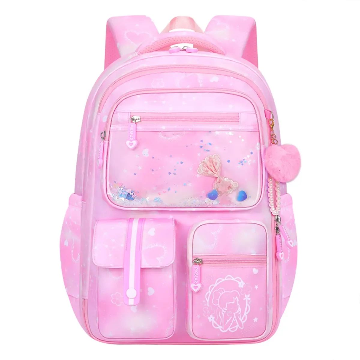 sac à dos d'école kawaii pour filles, jolis sacs d'école, sac à dos étanche pour adolescentes, sac à bandoulière de voyage, grande capacité