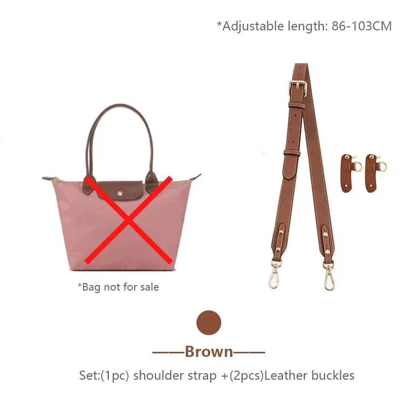 sangle de sac à bandoulière pour sac à bandoulière en cuir longchamp m, ceinture durable à porter en travers du corps, sans perçage, accessoires de remplacement