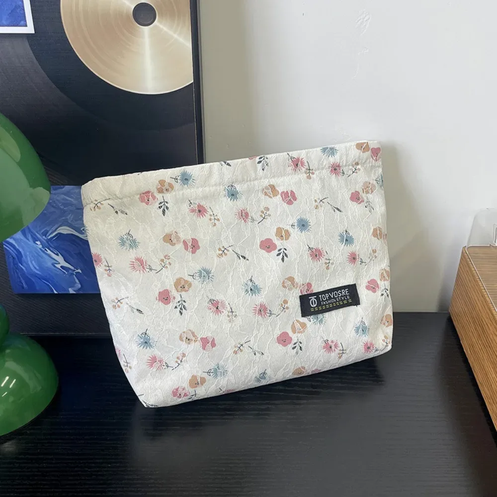 nouveau sac de maquillage à fleurs fermeture éclair grande capacité cosmétique toilette pochette de voyage sac à main de rangement organisateur femmes