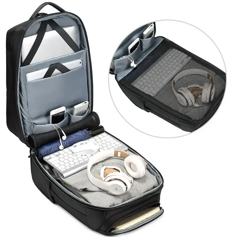 eurcoadvocate-sac à dos multifonction pour homme, grande capacité, port de chargement usb, ordinateur portable, école