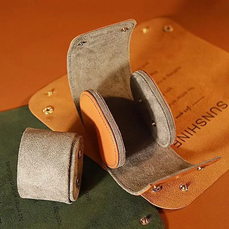 boîte de montre portable de voyage avec nom personnalisé, sac de rangement de montre vintage de luxe en cuir pu, emballage de montre gravé, boîte de rangement cadeau