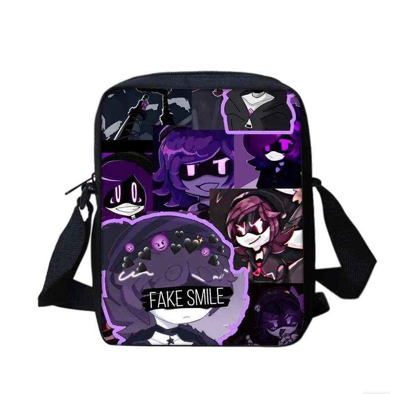 murder drones garçons et filles dessin animé imprimé sac à bandoulière enfants fourre-tout décontracté sac de téléphone hommes et femmes sac à provisions meilleur cadeau d'anniversaire