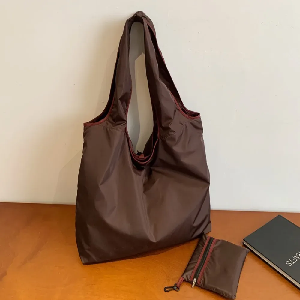 sac pliable ~ sac à main pliable, sac de shopping imperméable, sac de rangement pour épicerie, grande capacité, portable, écologique.