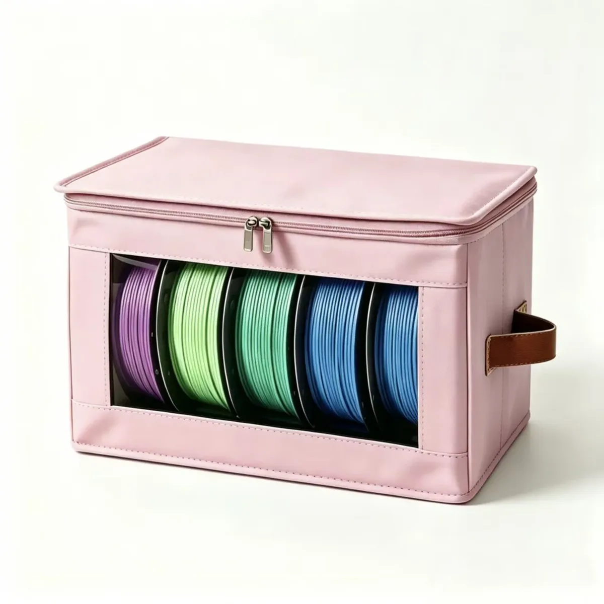 sac de rangement pour filament d'imprimante 3d, en tissu non tissé, avec fenêtre transparente, anti-poussière, résistant à l'humidité, organisateur pour atelier et maison