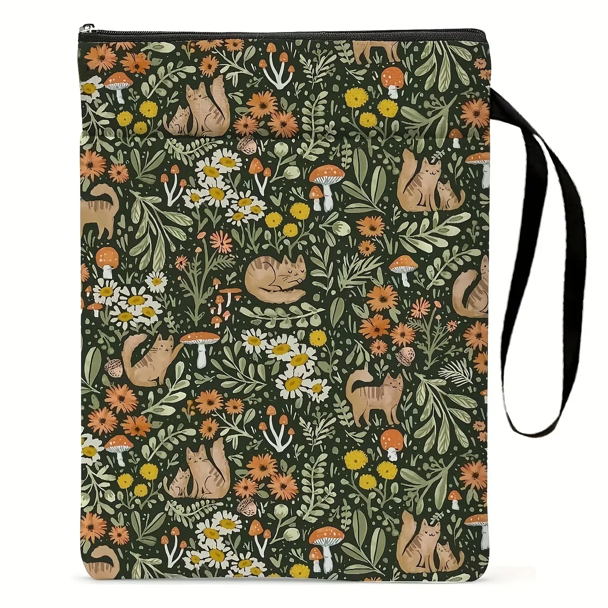 sac de rangement pour livre personnalisable, housse de protection portable pour les amateurs de livres, sac de rangement imprimé avec transfert de chaleur...