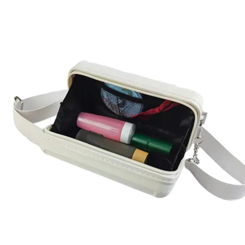 trousse de maquillage compacte à coque rigide – sac à bandoulière étanche pour les voyages de nuit, le sport et l'utilisation quotidienne