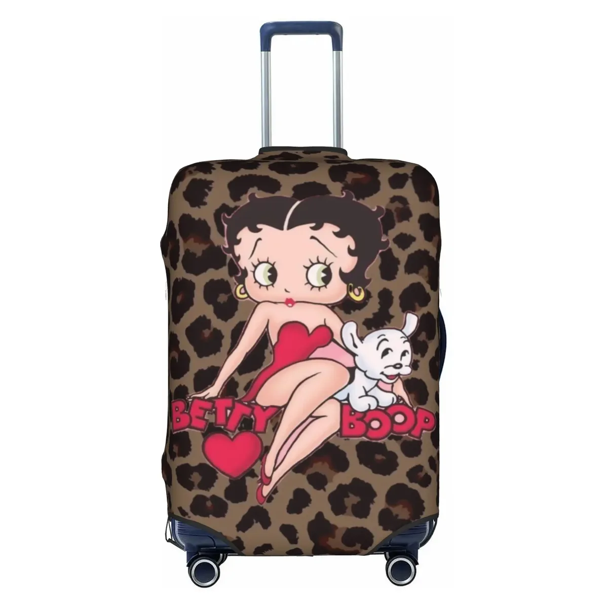housse de valise élastique personnalisée b-bettys cartoon boop, housse de bagage de voyage classique d'anime pour valises de 18 à 32 pouces
