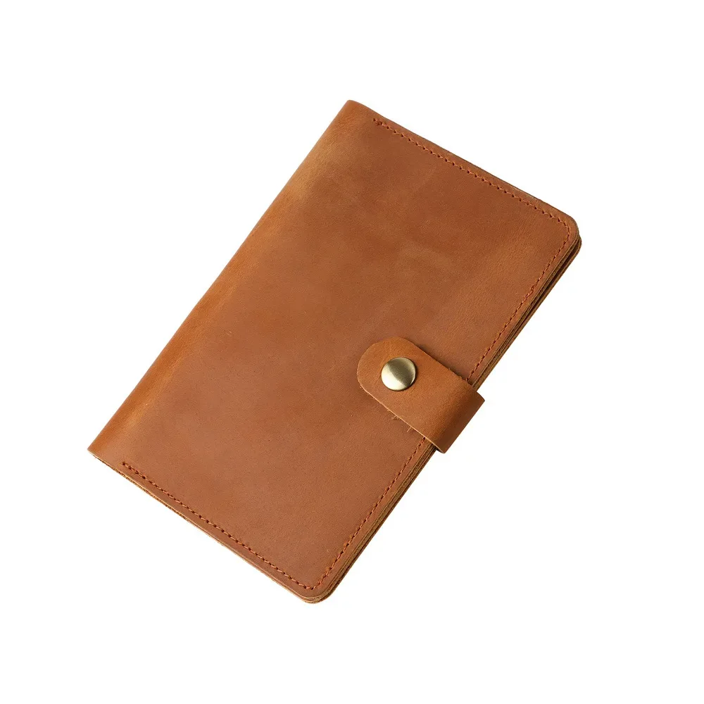 1158 porte-passeport long pour homme, porte-passeport en cuir véritable, porte-passeport léger en cuir souple crazy horse