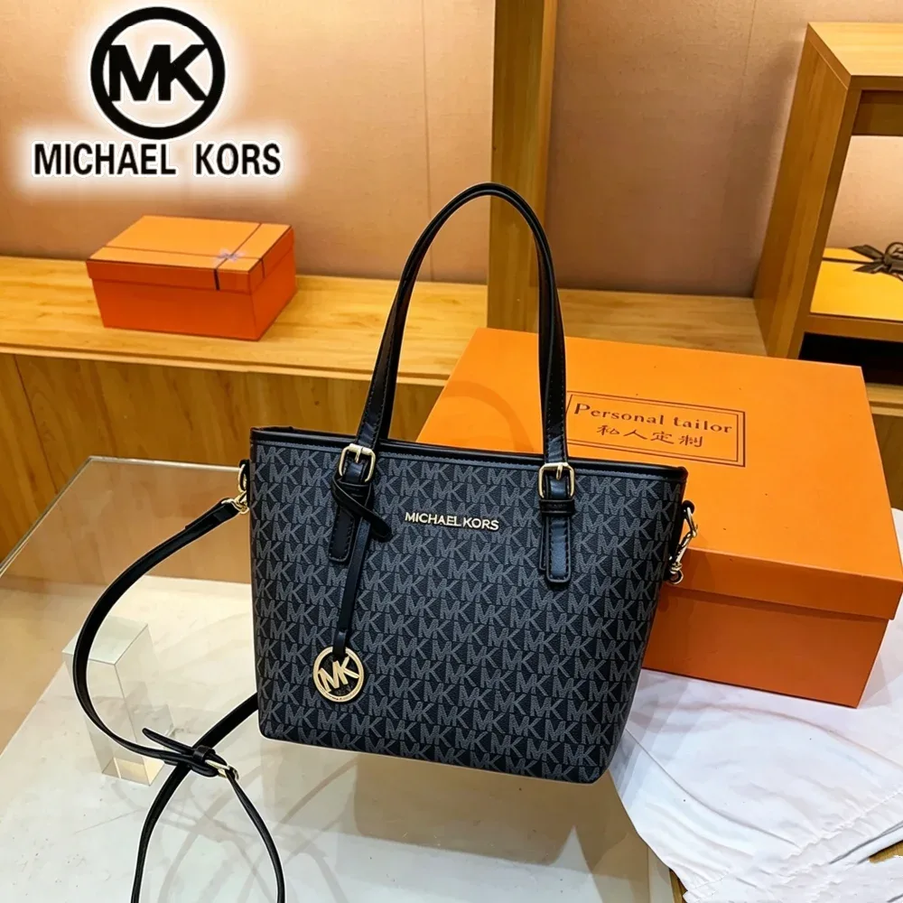Sac fourre-tout Michael Kors pour femme, grande capacité, luxe léger, sac à main à lettres, sac panier de courses