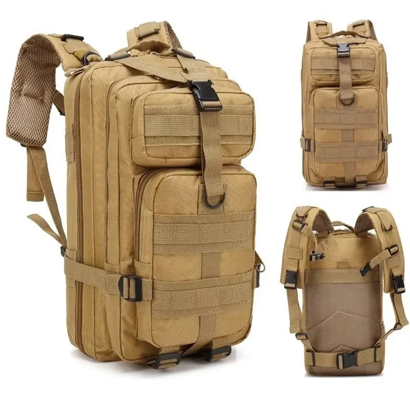 sac à dos tactique classique pour homme, sac de voyage sportif camouflage, sac à dos d'escalade, de chasse, de pêche et de randonnée en nylon, sac 3p